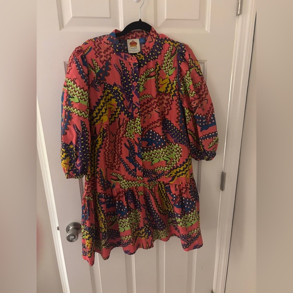 Farm Rio Crocodile Patterned Mini Dress - Picture 2 of 6